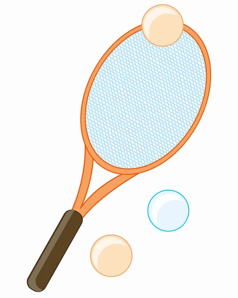 Racket for tennis — Stock Vector