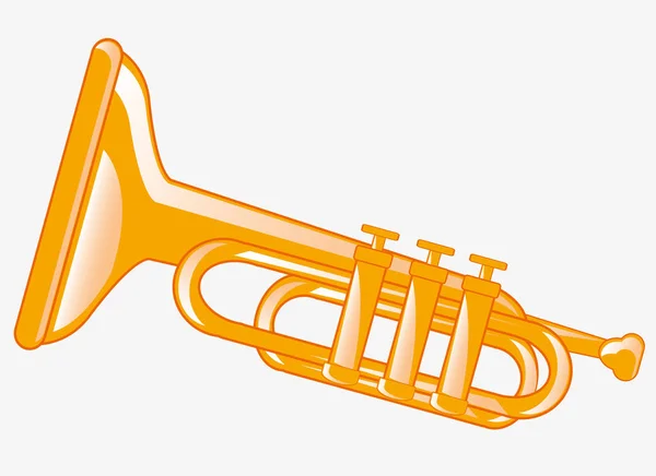 Труба музыкального инструмента — стоковый вектор