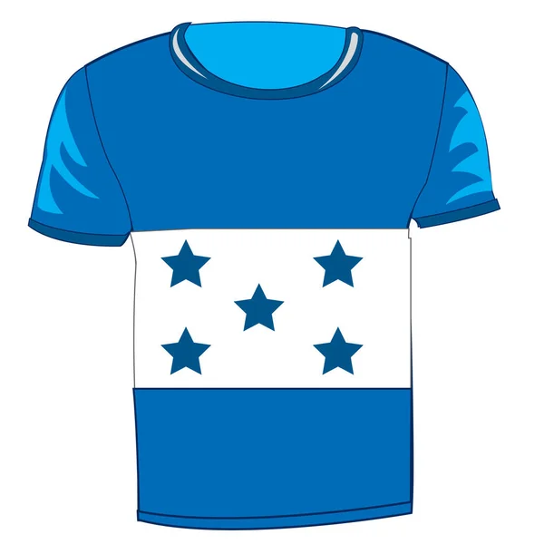 T-Shirt mit Ehrenflagge — Stockvektor