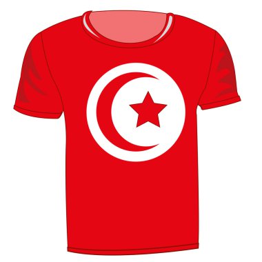 T-shirt bayrak Tunus