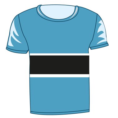 T-shirt bayrak Botsvana