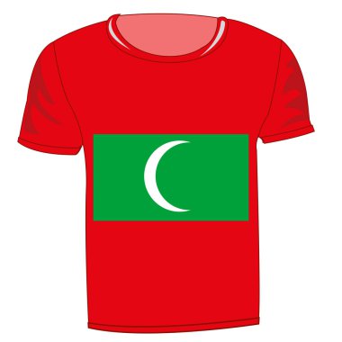 T-shirt bayrak Malidivy
