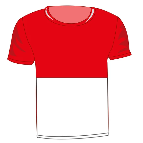 T-Shirt mit Flagge monaco — Stockvektor