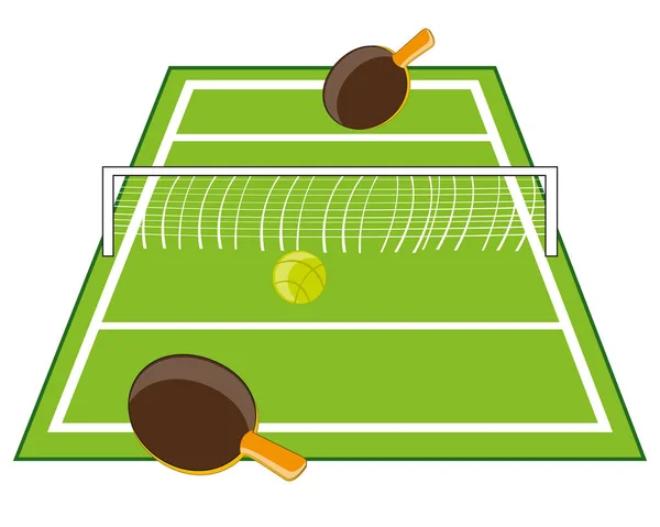 Table for tennis — Stock Vector