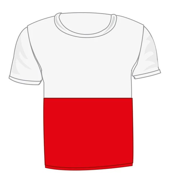 T-shirt flagga Indonesien — Stock vektor