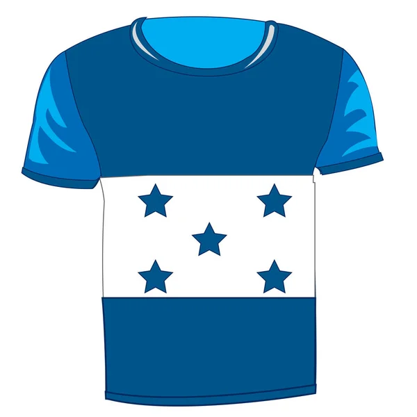 T-shirt vlag Honduras — Stockvector