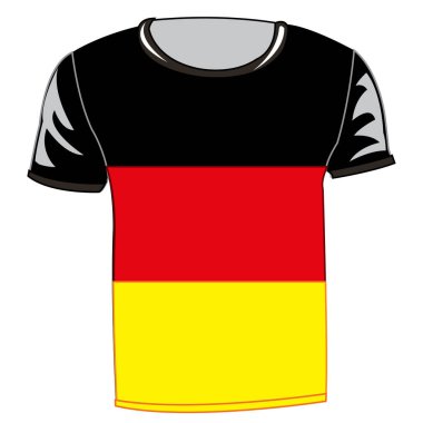 Bayrak Almanya ile T-shirt