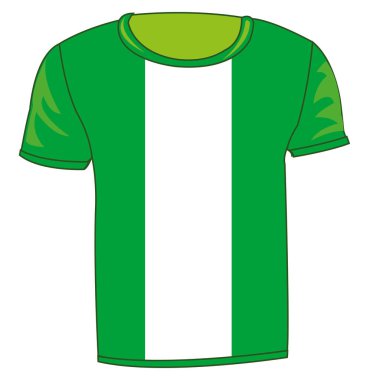 T-shirt bayrak Nijerya