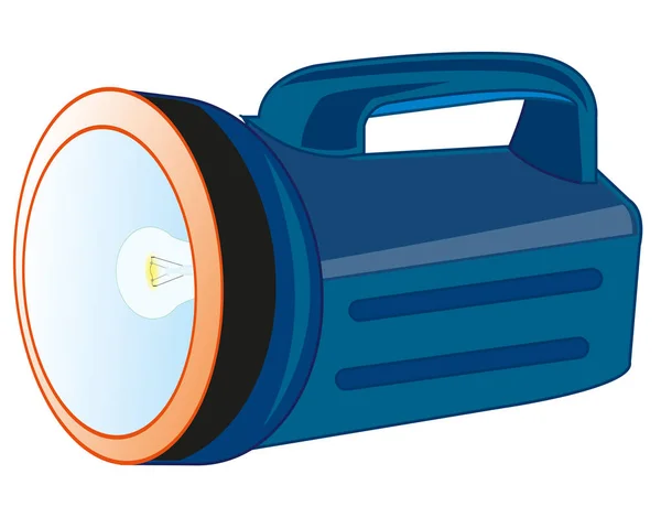 Flash-light with handle — Stock Vector