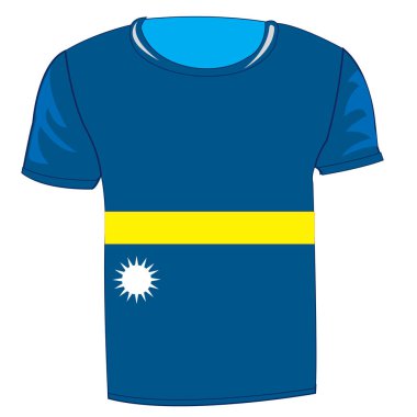 T-shirt bayrak Nauru