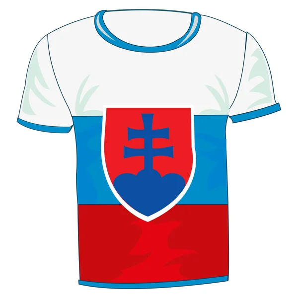 Футболка ввійти Словаччину — стоковий вектор