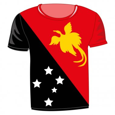 T-shirt bayrak Yeni Gine