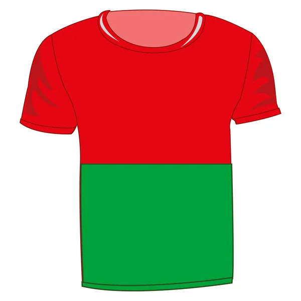 T-Shirt-Flagge Madagaskar — Stockvektor