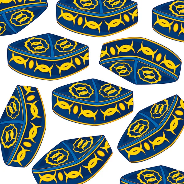 Scullcap desen Özbekçe