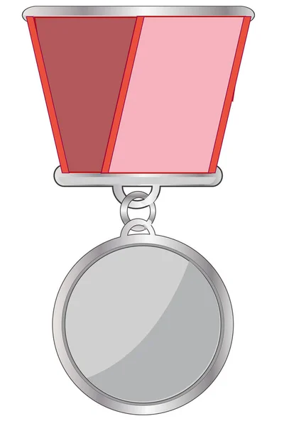 Medal in form of the circle — Stock Vector