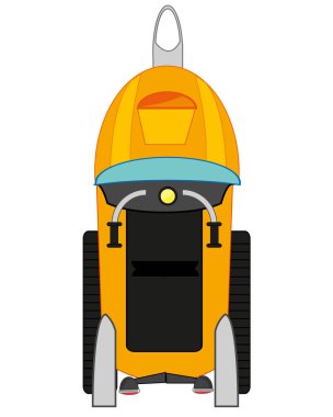 Beyaz arkaplanda kar aracı tipi izole edilmiştir