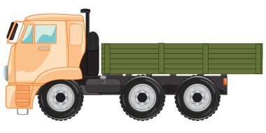 Yan taraftan büyük kargo vagonu tipi.