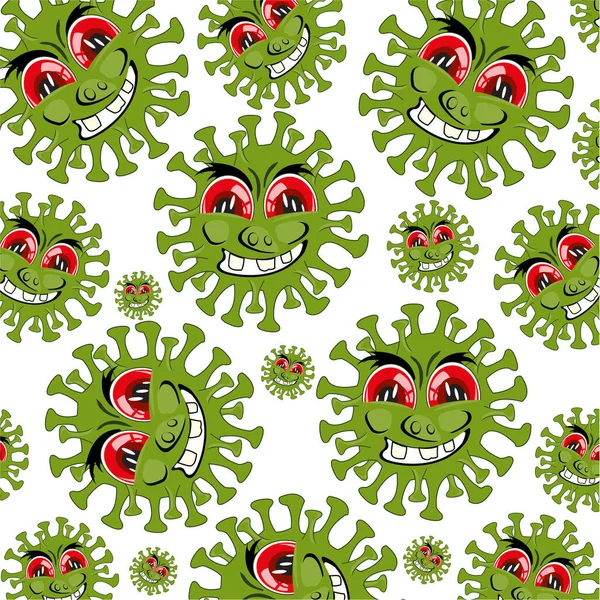 Vektorová ilustrace k infekcím koronavirus dekorativní pozadí — Stockový vektor