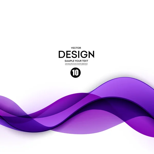 Abstracte glad wave motion illustratie — Stockvector