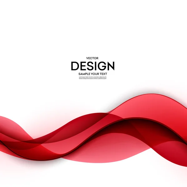 Abstracte glad wave motion illustratie — Stockvector