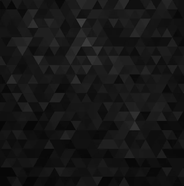Geometriska mosaikmönster från svarta triangeln textur, abstrakt vector bakgrund — Stock vektor