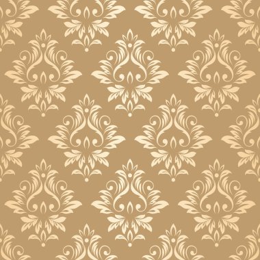 Lüks altın damasko duvar kağıdı