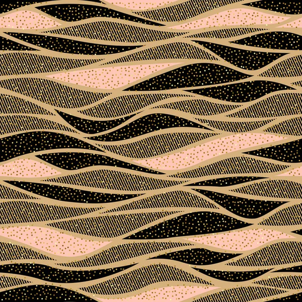 Modèle d'onde vectorielle sans couture pour le textile et la décoration . — Image vectorielle
