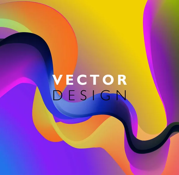 Ilustración abstracta de movimiento de onda suave — Vector de stock