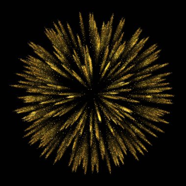 Soyut altın glitter tasarım öğesi