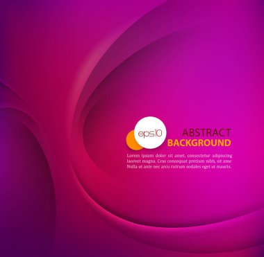 Mor vektör eğri çizgiler ve gölge ile şablon arka plan. El ilanı, broşür, kitapçık ve Web sitesi tasarımı için