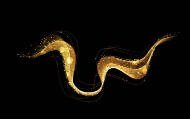 Soyut renk dalgası tasarım ögesi