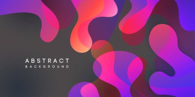 Renkli ve soyut bir arkaplan. Dinamik Etki. Vektör İllüstrasyonu. Tasarım Şablonu.