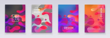 Renkli ve soyut bir arkaplan. Dinamik Etki. Vektör İllüstrasyonu. Tasarım Şablonu.