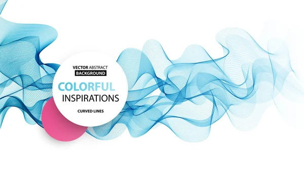 Αφηρημένη πολύχρωμο διάνυσμα φόντο, χρώμα κύμα για το σχεδιασμό φυλλάδιο, ιστοσελίδα, φυλλάδιο. — Διανυσματικό Αρχείο