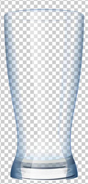 Tomma glas kopp med transparent bakgrund — Stock vektor
