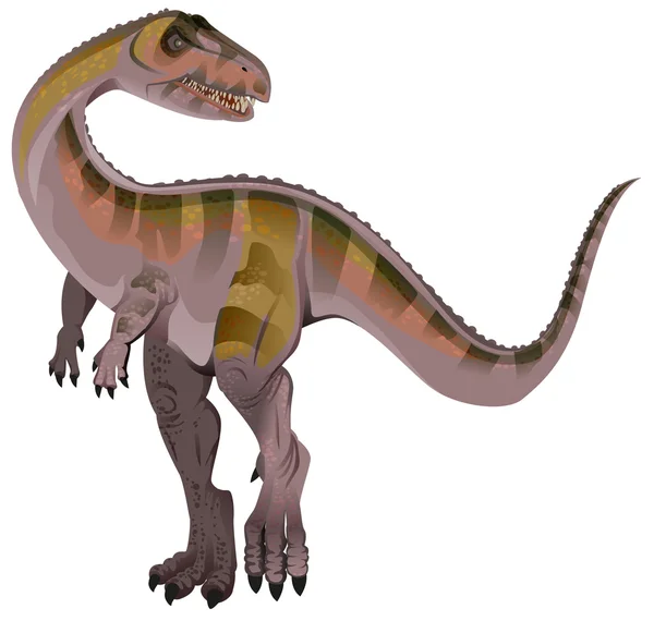 Dinossauro carnívoro Allosaurus — Vetor de Stock