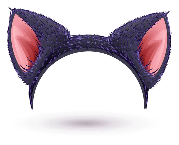 Cat öron mask — Stock vektor