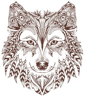 Köpek baş grafik tasarım