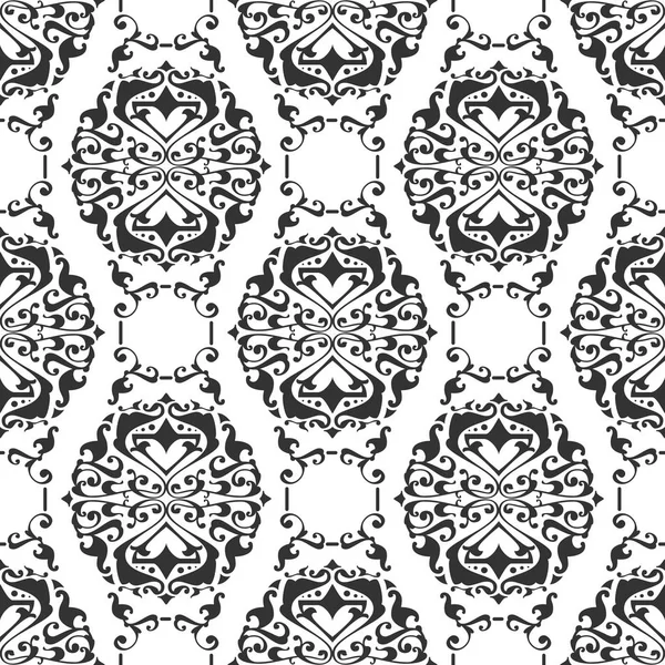Безшовний абстрактний квітковий геометричний орнамент — стоковий вектор