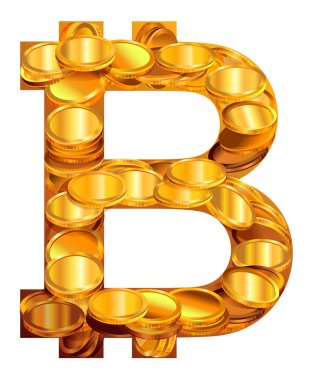 Bitcoin sembolü sanal para