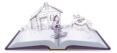 Balıkçı ve altın balık hikayesi. Yaşlı kadın kırık yalak oturur