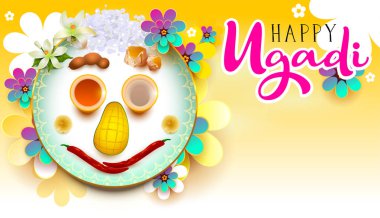 Mutlu Ugadi metin. Geleneksel Hint tatil gıda