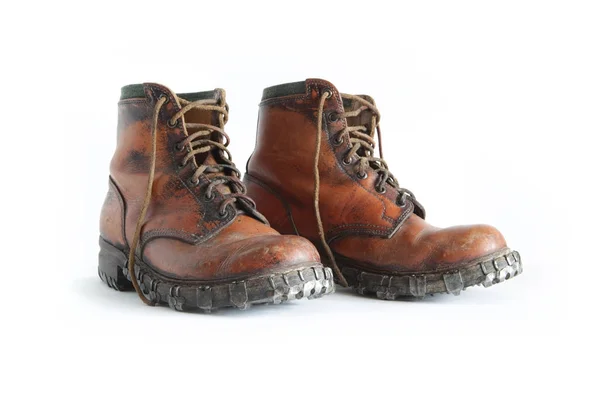 Old Mountain boots. — Stock Photo, Image