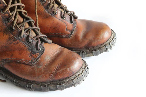 Mountain boots closeup — Stock Photo, Image