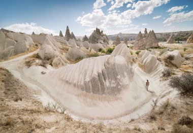 Güzel Kapadokyaca Manzarası, Türkiye.