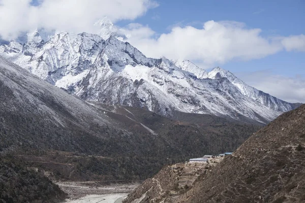 Sagarmatha Nemzeti Park Trek Everest Bázisnak Nepál Himalája Hegység — Stock Fotó