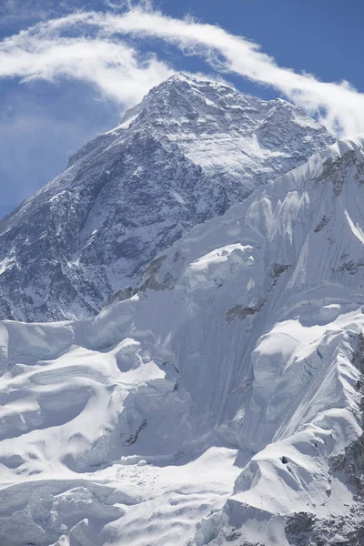 Everest Montanha Mais Alta 8848 Metros Cordilheira Himalaia Nepal — Fotografia de Stock