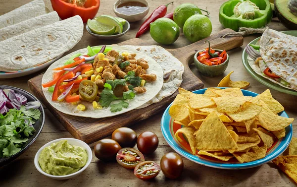 Various Mexican food ingredients — Stock Photo, Image