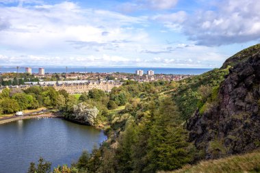 view of Edinburgh city, Scotland clipart