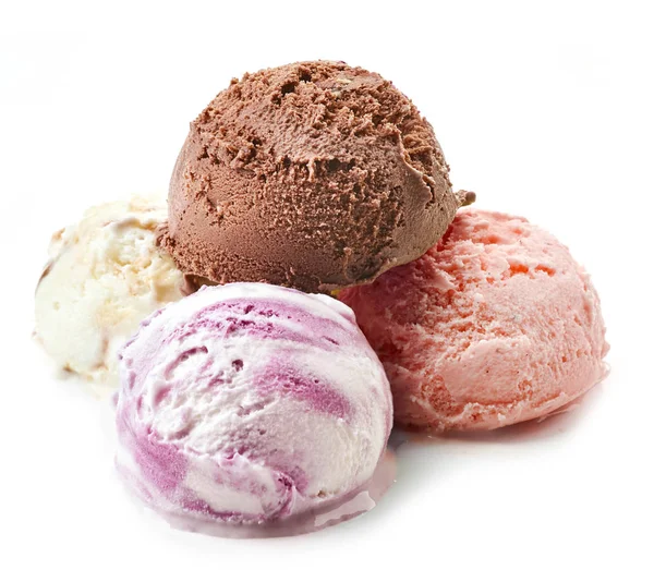 Various ice cream balls — Stock Photo, Image